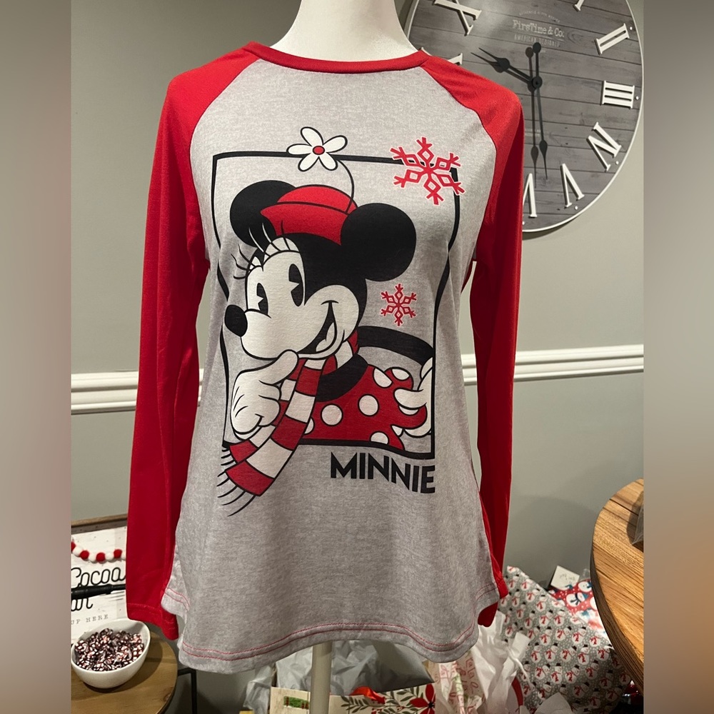 Kohls Women's/Teens Disney Minnie Mouse Pajama (Top Only) - Size Medium NWT